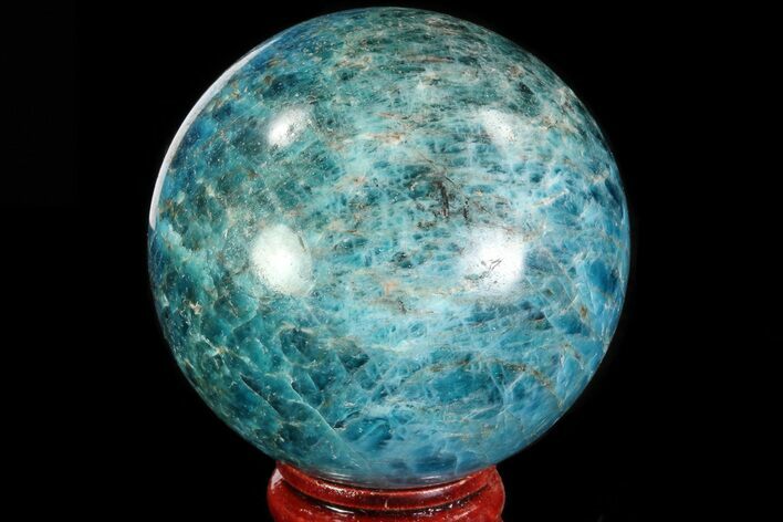 Bright Blue Apatite Sphere - Madagascar #83372